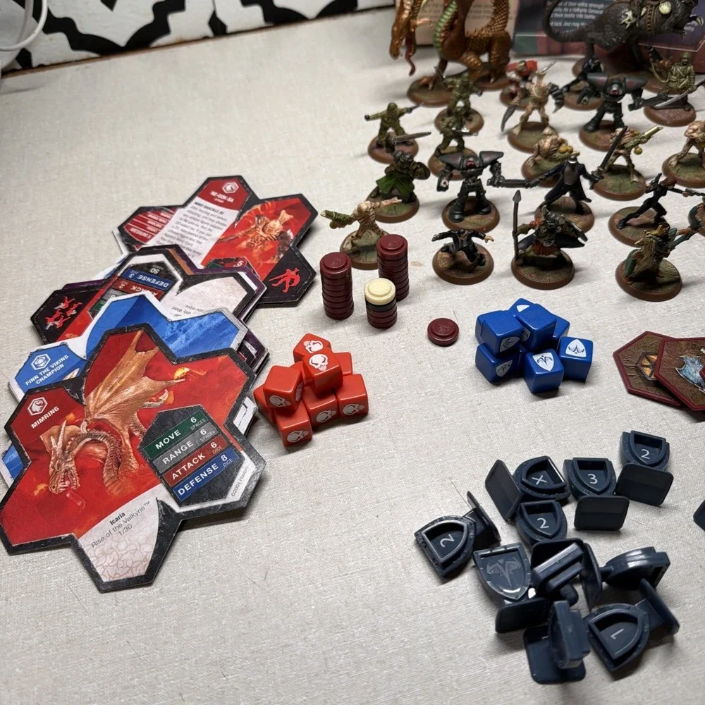 2004 Heroscape Valkyrie Replacement Tokens Cards Dice Glyphs Markers Game Pieces